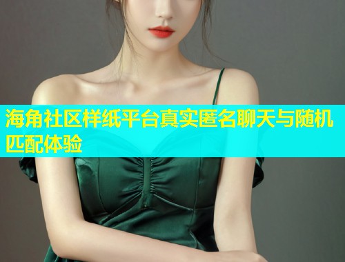 海角社区样纸平台真实匿名聊天与随机匹配体验